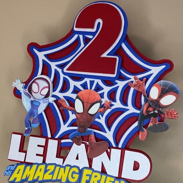 Spidey and His Amazing Friends Cupcake Topper