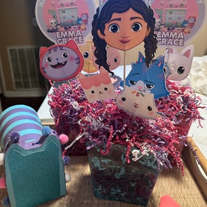 Gabby’s Dollhouse Centerpiece Picks