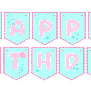 Ms Rachel Bubble Gum Birthday Banner