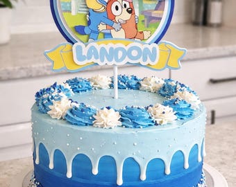 Bluey Birthday 3-D Cake Topper