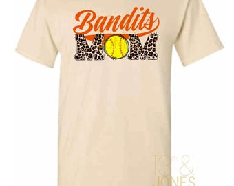 Bandits Mom Softball Cheetah PNG Ready to Print