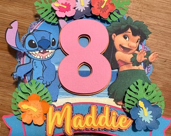 Lilo & Stitch Tropical 3-D Cake Topper
