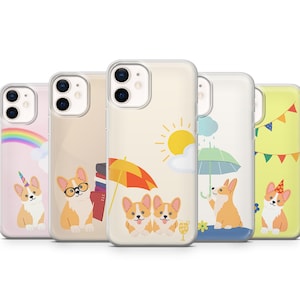 Funda Kawaii. Funda Corgi compatible con iPhone 13, 11, Samsung S21, S22, Huawei P50, P40 y más de 50 modelos.