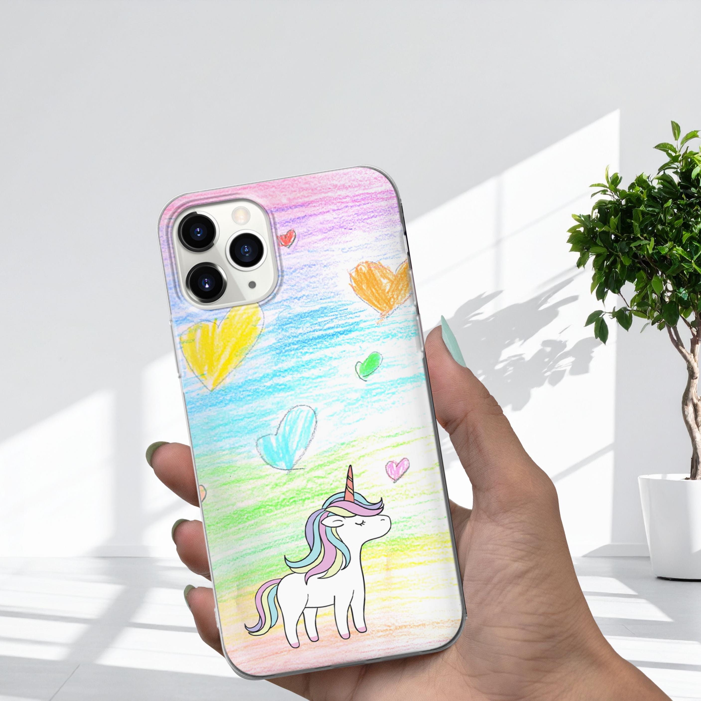 Pastel Unicorn Hard & Leather Flip Case Iphone 14 Pro Max Plus