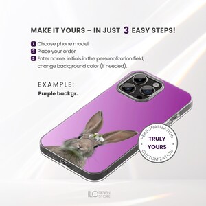 Matte Rabbit Phone Case, Easter Bunny Cover for iPhone and Samsung image 9