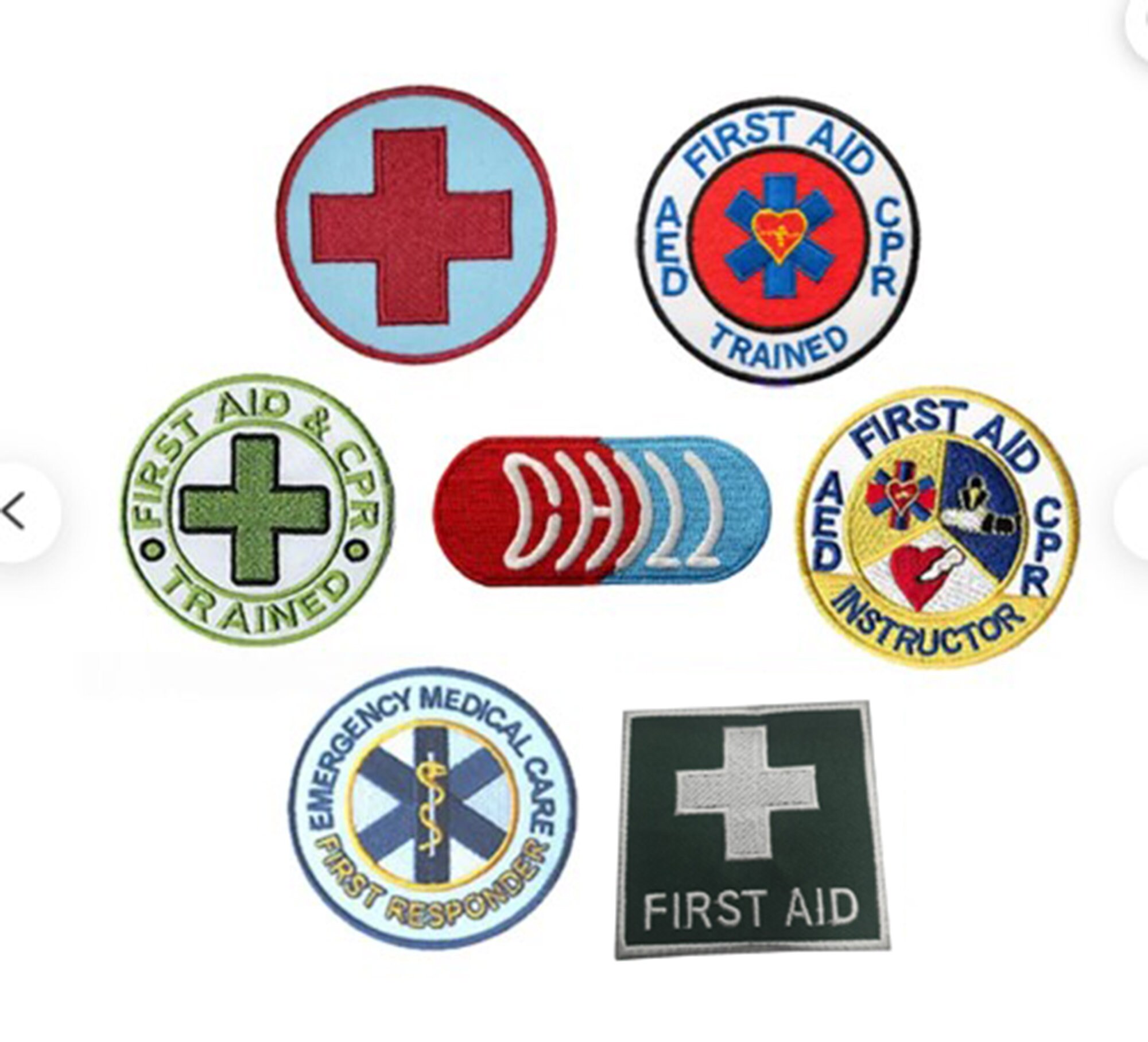 First Aid and CPR Instructor - Embroidered Patch