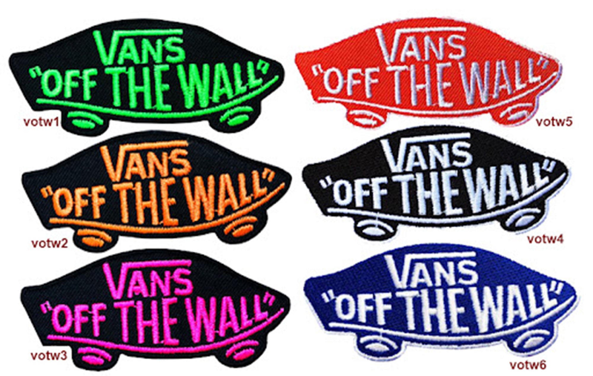 Vans off the Wall Skateboarding Shoes 9.2cm X Patches - Etsy