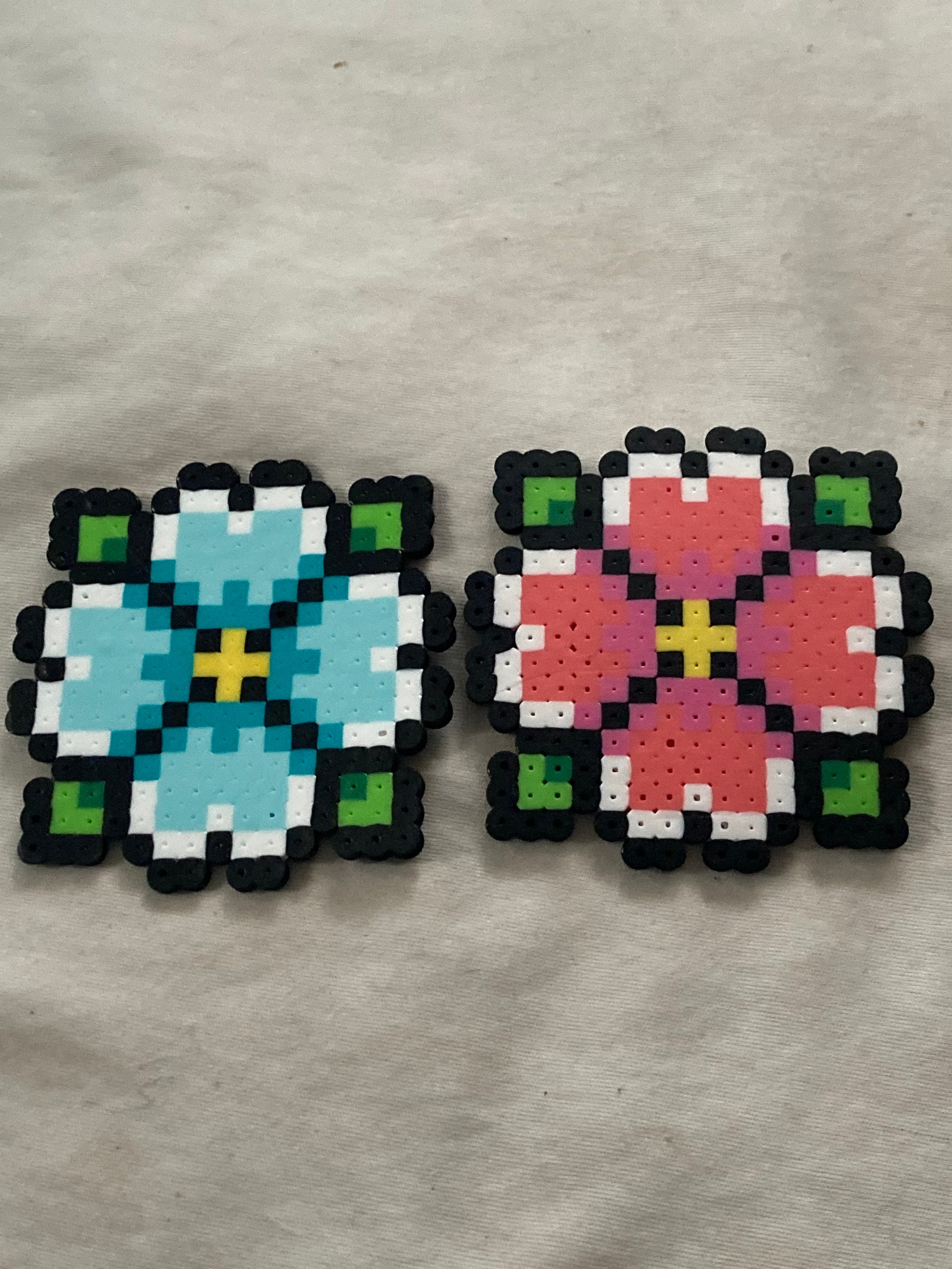 Perler Bead Flower Etsy