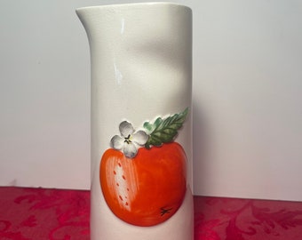 Vintage Holt Howard Painted Apple Juice Carafe 1962 Made in Japan