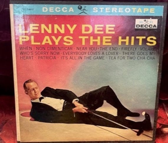 4 Track Reel to Reel Music Tape Lenny Dee Plays the Hits 1960's in Original  Box 