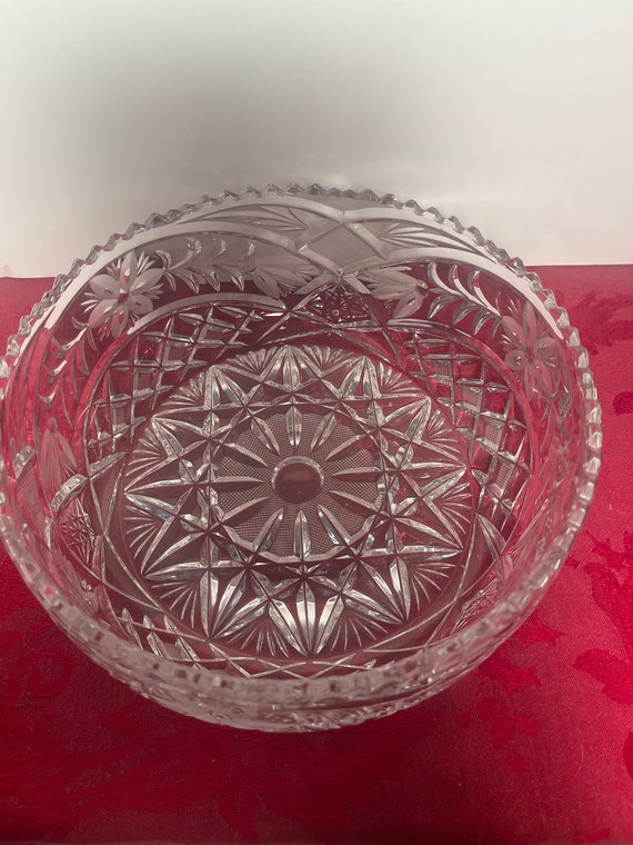 ヴィンテージチェコボヘミアングラスアンバーエッチング＆ゴールドインテリアボウル ヴィンテージチェコボヘミアングラスアンバーエッチング＆ゴールド