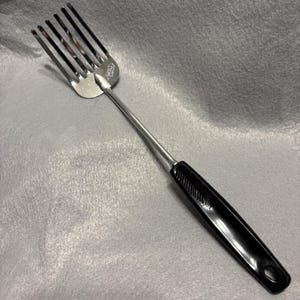 Vintage Foley Pastry Blender Fork Whisk 6 Tines Black Handle Stainless Steel