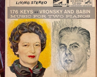 4 Track Reel to Reel Music Tape Vronsky and Babin 176 Keys~1960’s In Original Box