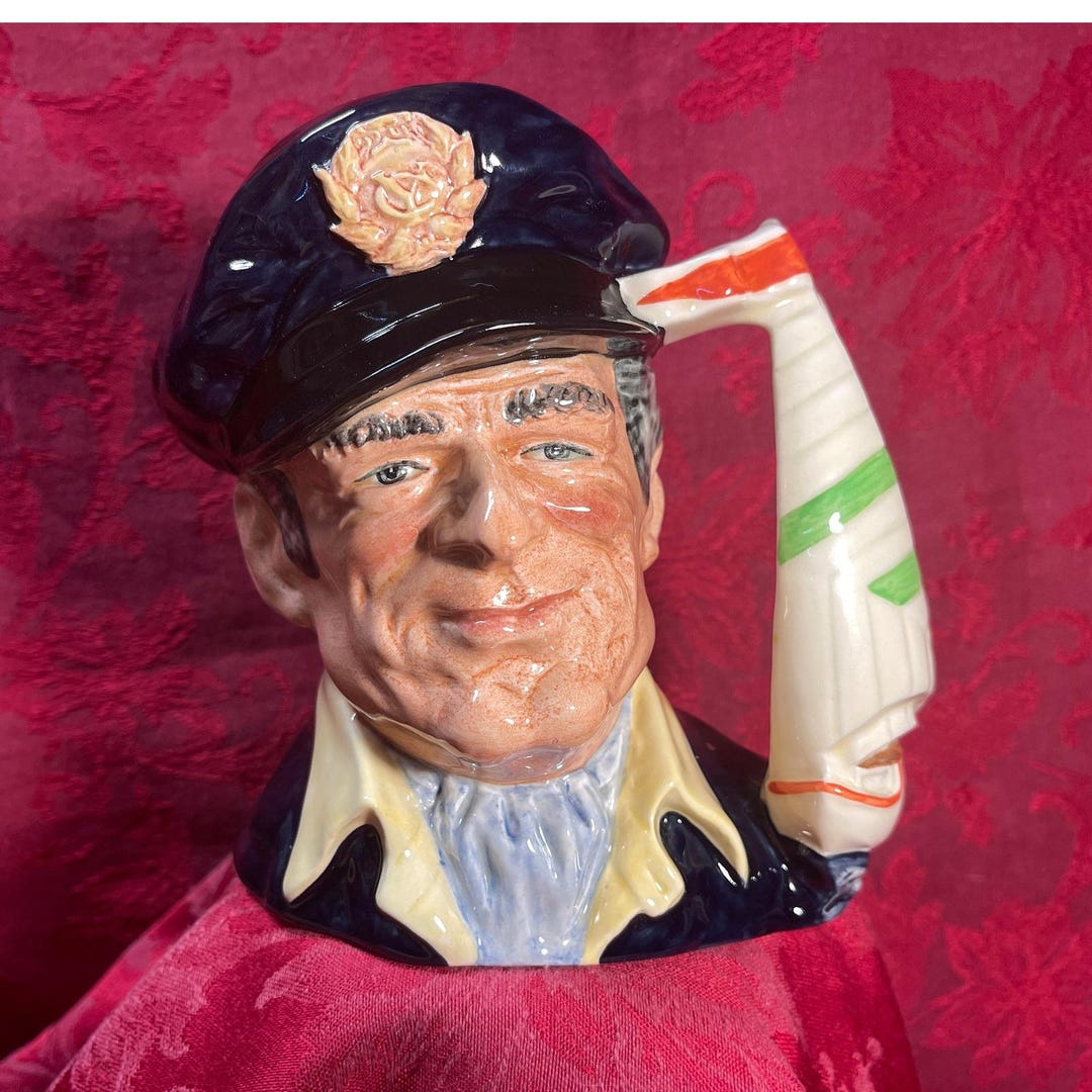  (ロイヤルドルトン) Royal Doulton Toby Jug THE YACHTSMAN D6820 Large England Vintage
