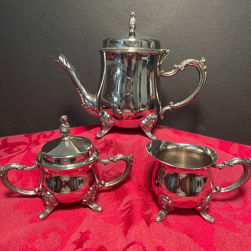Silver Tea Set - Etsy