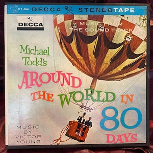 4 Track Reel to Reel Tape Michael Todd&#39;s Around the World in 80 Days Original Soundtrack Music By Victor Young 1960&#39;s In Original Box