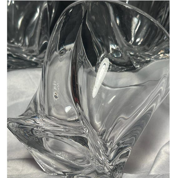 Twist Design Klarglasbecher, quadratische Basis, Rocks-Gläser, Barware-Set mit 6 Gläsern