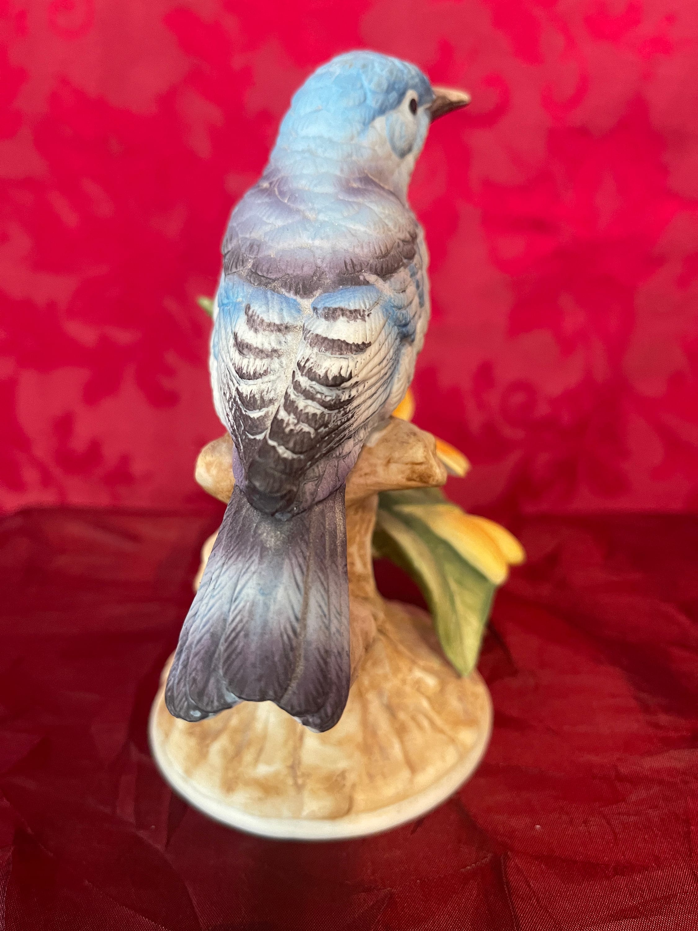 Vintage Mountain Bluebird Porcelain Figurine Andrea by Sadek Made in ...