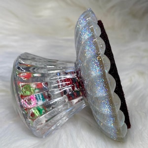 CHRISTMAS CANDY Stamp Pressing Tool, Glass Resin Glitter Stamp Pressure Tool, Paper Craft Tool, Stamping Press, works with Misti platform