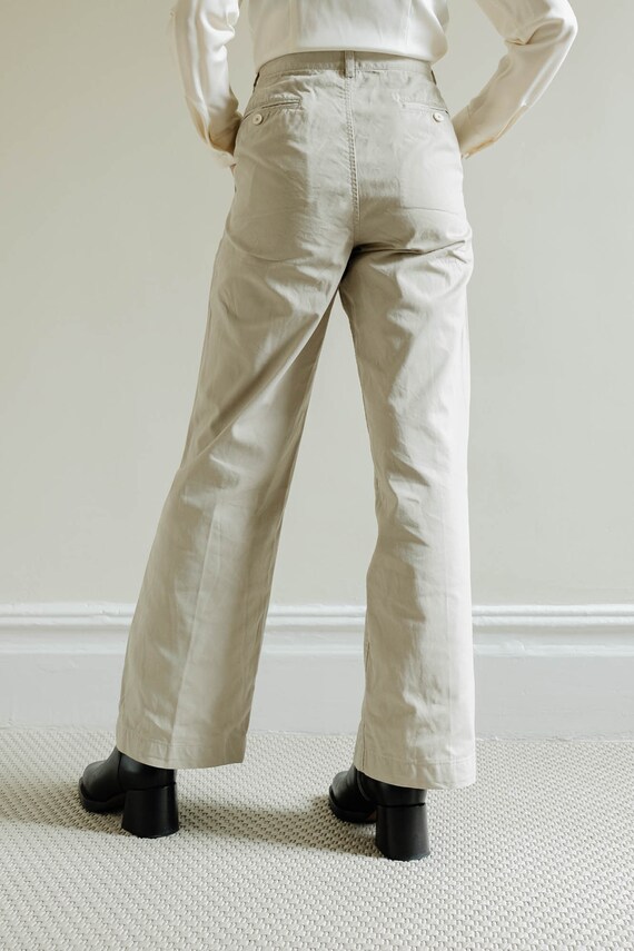vintage 90s dkny work wear beige chino pants US s… - image 5