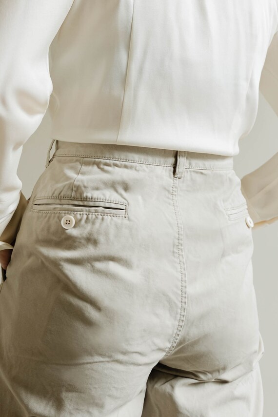 vintage 90s dkny work wear beige chino pants US s… - image 6