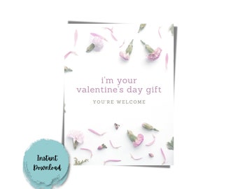 DIGITAL DOWNLOAD Valentines Day Printable Card for Boyfriend - Etsy