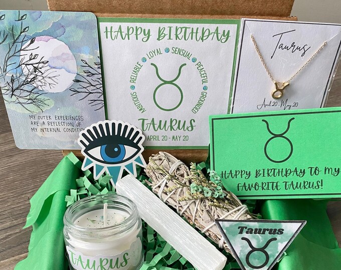 Taurus Gift Box- Birthday Box, Birthday Gift, Taurus Birthday Gift ...