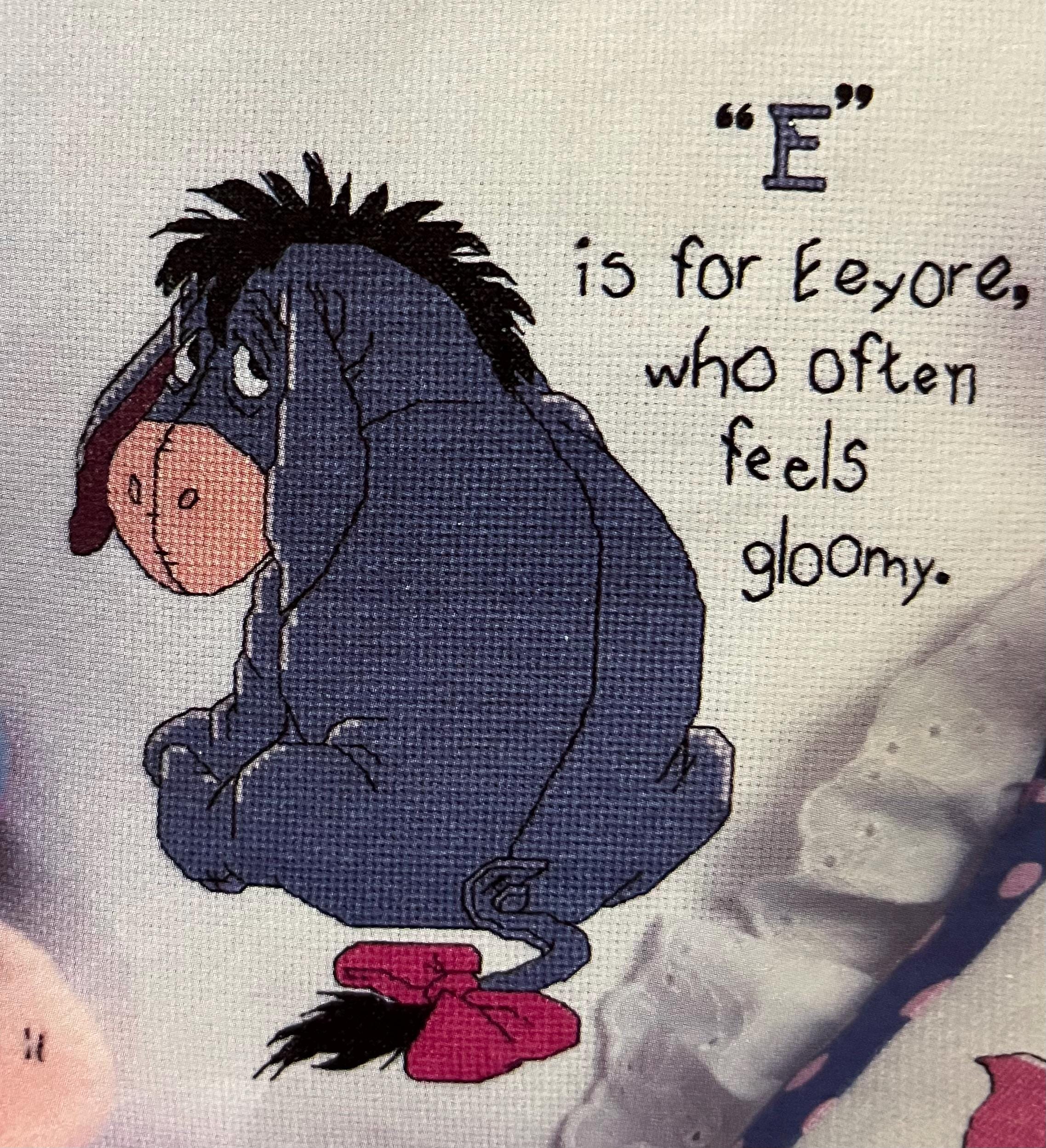 Eeyore Cross Stitch Pattern, Winnie the Pooh Nursery (PDF Pattern