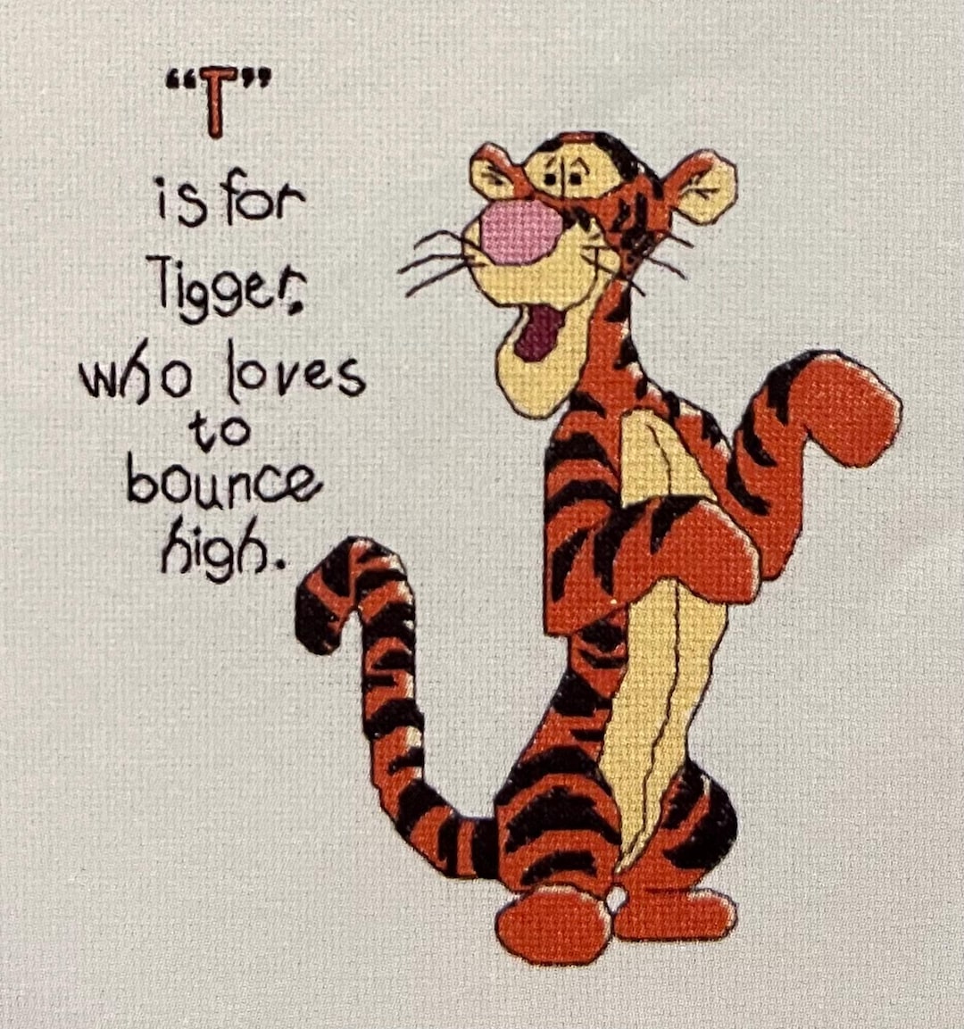 Winnie the Pooh Counted Cross Stitch Pattern Pdf Baby Nursery Instant