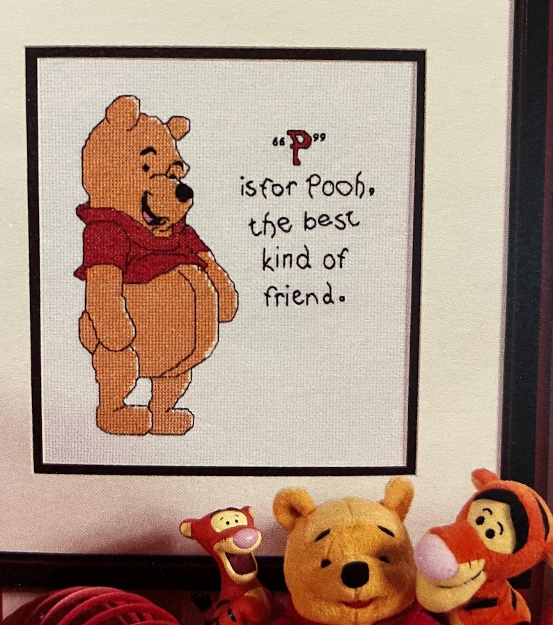 Winnie the Pooh Counted Cross Stitch Pattern Pdf Baby Nursery Instant
