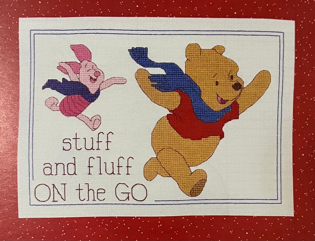Winnie the Pooh Stuff and Fluff Counted Cross Stitch Pattern Pdf Baby Nursery Piglet Friends ...