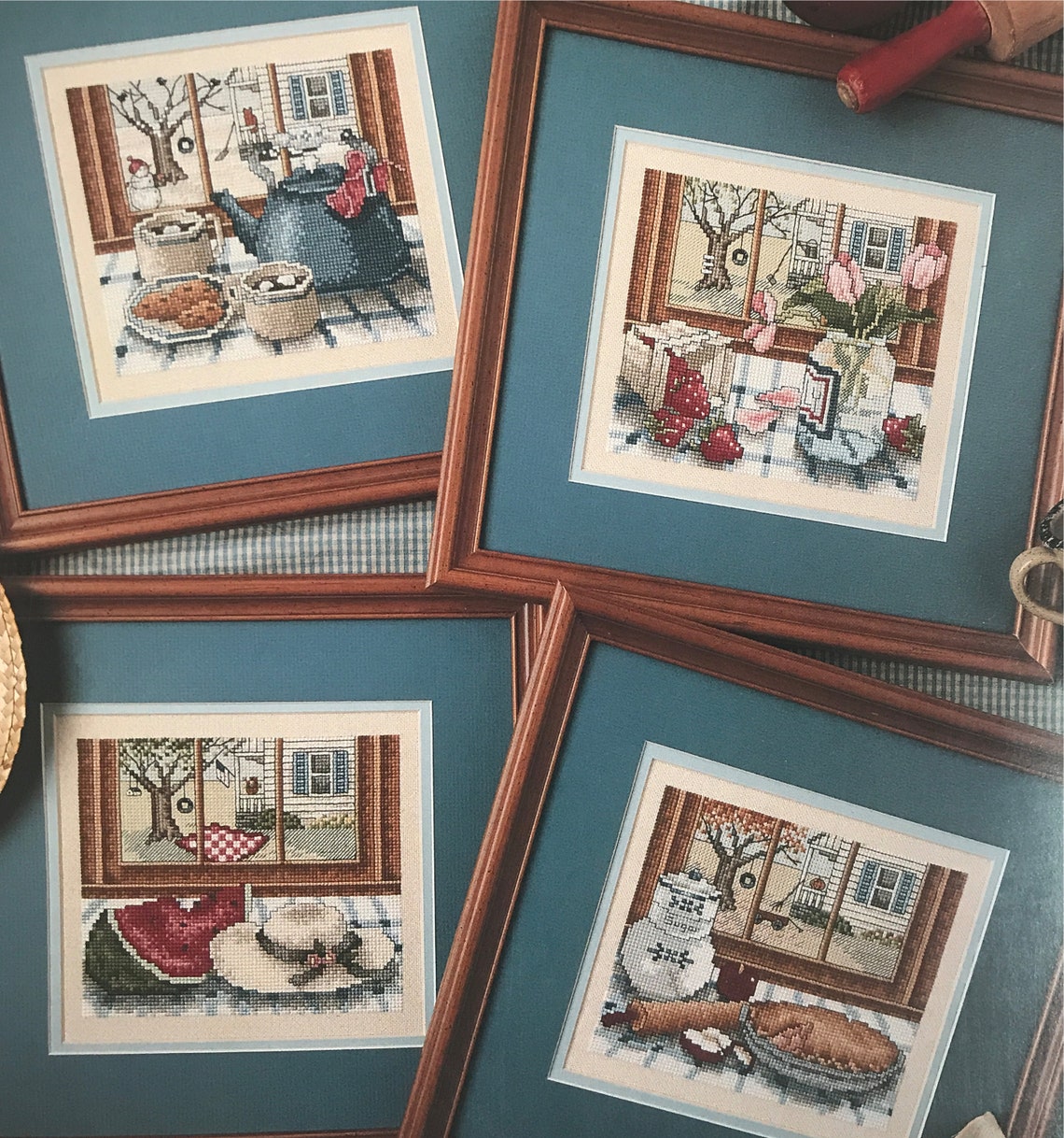 Seasonal Scenes Counted Cross Stitch Pattern Digital Instant Download