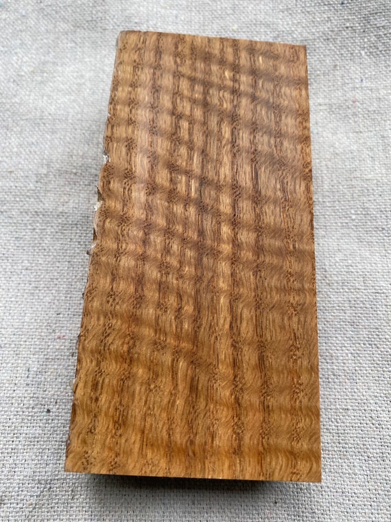 Stabilized Curly Red Oak Knife Handle Block Etsy