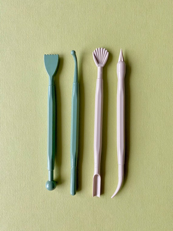 4 Pcs DOUBLE SIDED Fondant Tools