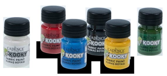 Cadence Fabric Paint Set 6 Colors Acrylic Fabric Paints for Fabric