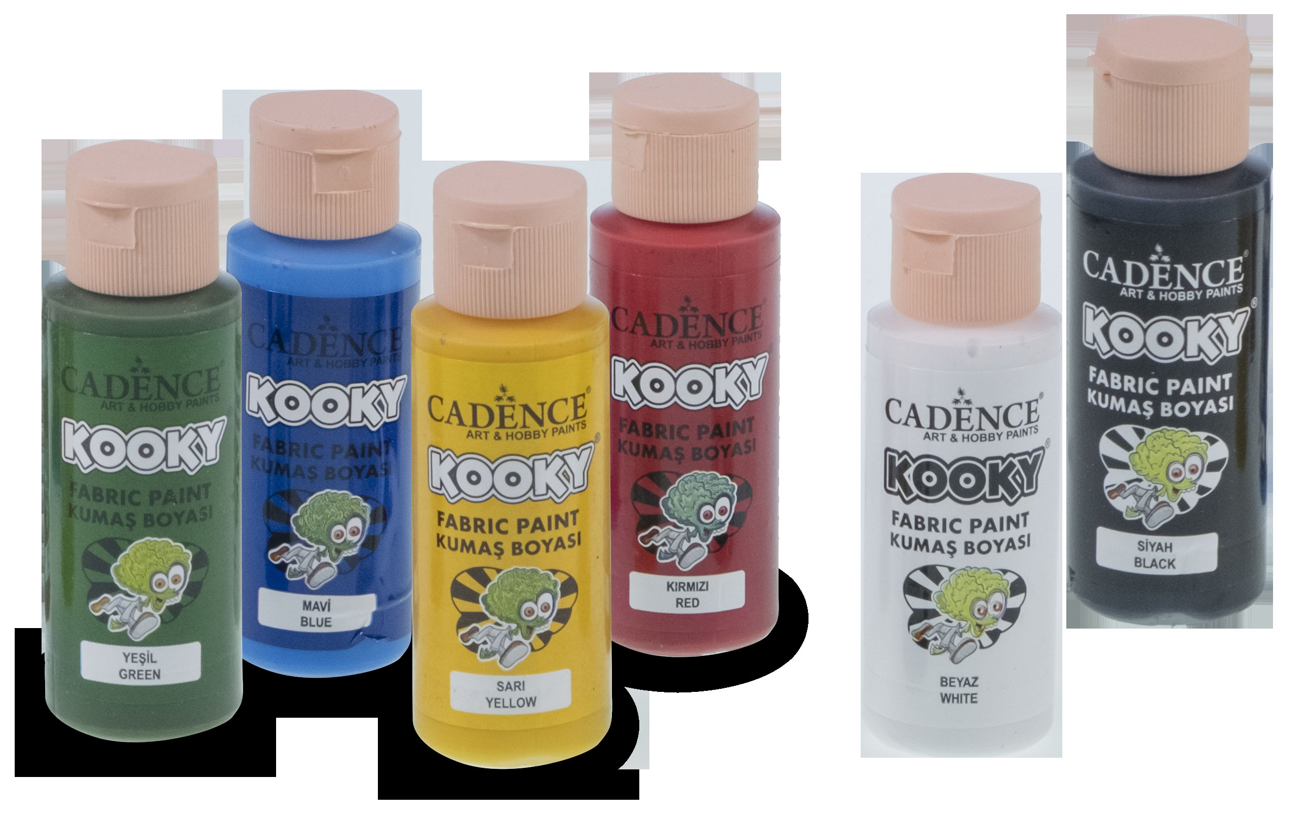 Cadence Fabric Paint Set 6 Colors Acrylic Fabric Paints for Fabric Leather  Painting 