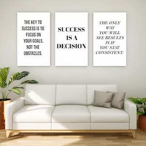 Quotes Wall Art Bundle, Minimalist Decor Digital Quote Poster, Quote Printable, Office Decor Bundles