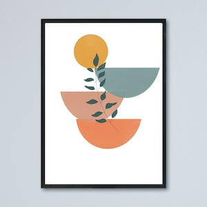 Mid Century Modern Wall Decor, Home Decor Wall Art Abstract, Minimalist Modern Decor, Boho Art Decor