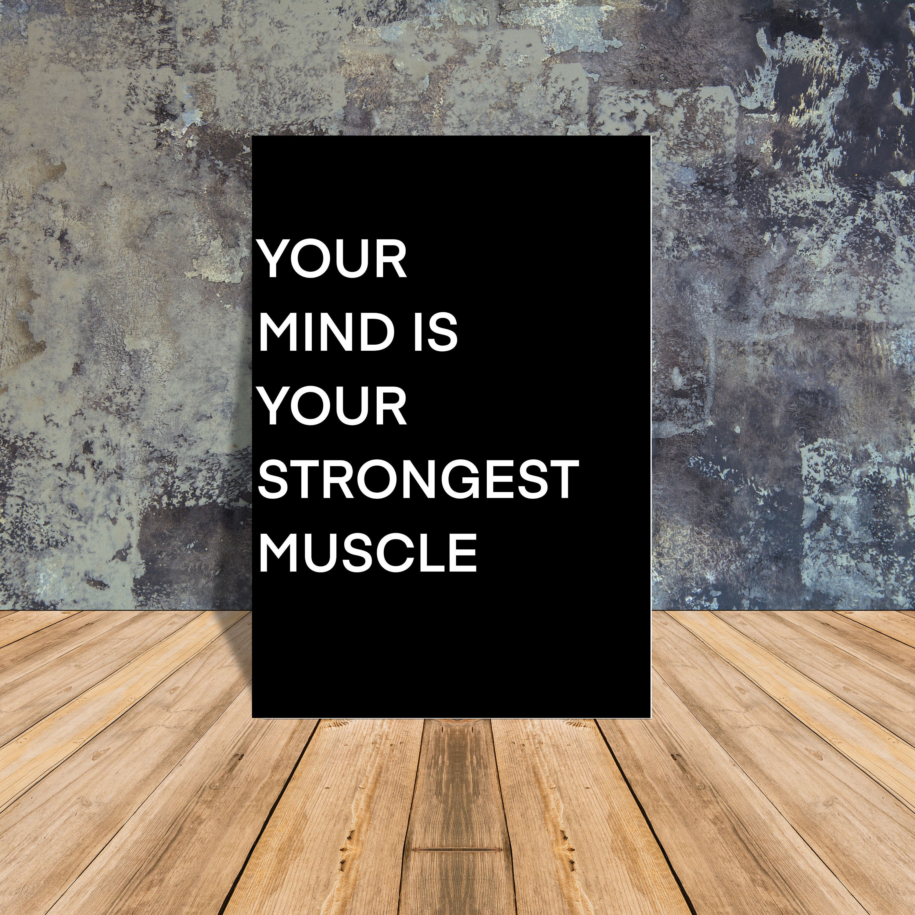 Fitness Wall Art, Printable Gym Decor, Motivational Quote Poster ...