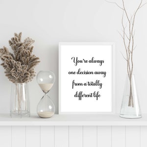 Quotes Wall Art, Positive Quote, Quote Poster Office Decor, Quote Digital Print, Quote Printables
