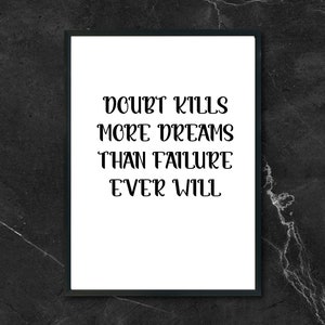 Inspirational Quote Digital Print Instant Download, Minimalist Wall Art Decor, Printable Quotes for Home and Office