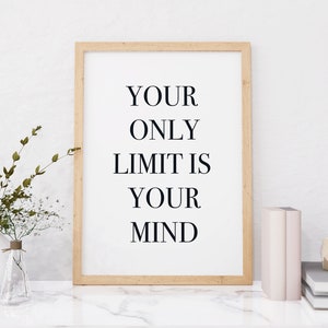 Quote Digital Print Wall Decor, Printable Quote, Motivational Quote, Wall Art Quote, Minimalist Wall art