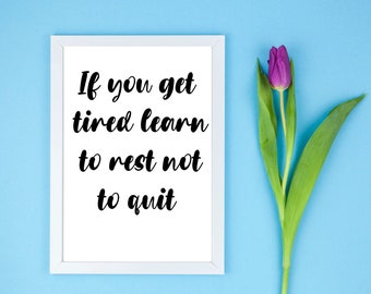 Motivational Quote Wall Art, Printable Quote Wall Art, Inspirational Digital Quote Print, Instant Download Wall Art Positive Quote