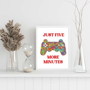 Game Room Decor Wall Art, Gamer Room Decor, Poster Home Decor, Gamer Prints, Abstract Game Room Print, Game Controller Digital Art