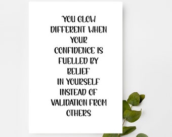 Inspirational Print Instant Download, Minimalist Decor, Positive Quote Art, Printable Wall Art, Modern Home Decor"