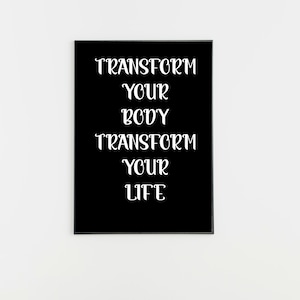 Fitness Print, Gym Wall Art, Home Gym Decor, Workout Motivation Poster,  Home Gym Wall Sign, Exercise Room Art