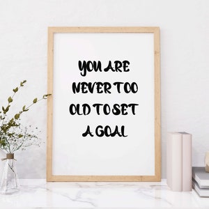 Minimalist Printable Wall Art for Office Decor, Digital Quote Prints Home Decor, Motivational Quote Poster Art