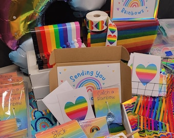 Sending You Rainbows, FREE SHIPPING pick me up motivational gift for a friend.  Cheer sympathy thinking of you gift out of state friend