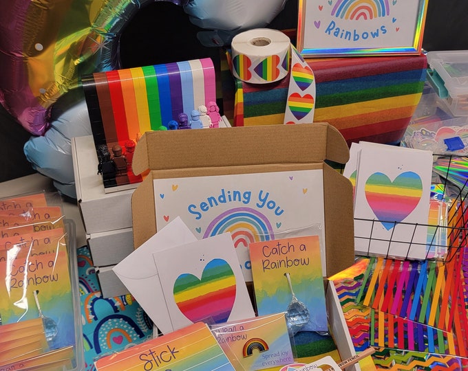 Sending You Rainbows, FREE SHIPPING pick me up motivational gift for a friend.  Cheer sympathy thinking of you gift out of state friend