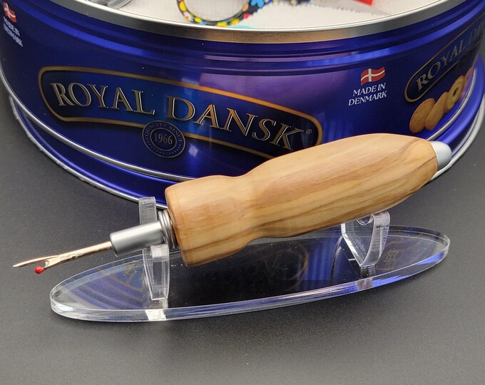Handmade seam ripper, Olivewood Hardwood Ergonomic sewing and quilting gift